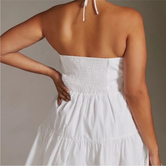 Anthropologie White Strapless Dress - Picture 3 of 11